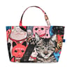 "Temple Street Cats" XXL beach bag