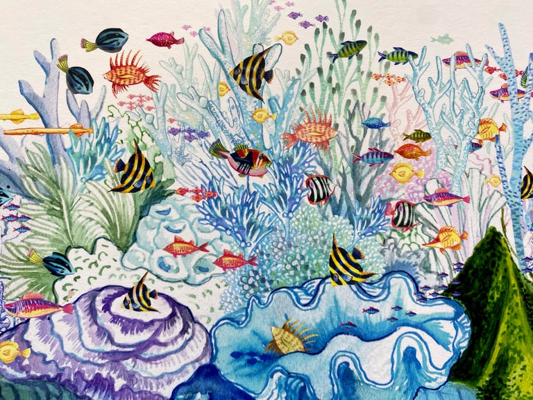 Hawaiian Coral Bleaching print Image 3