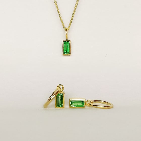 Beeld van Tsavolith earrings/pendant