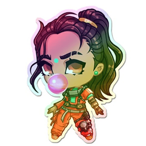 Apex Chibi Holographic Stickers 