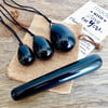 Black Onyx Stone Yoni Eggs Set