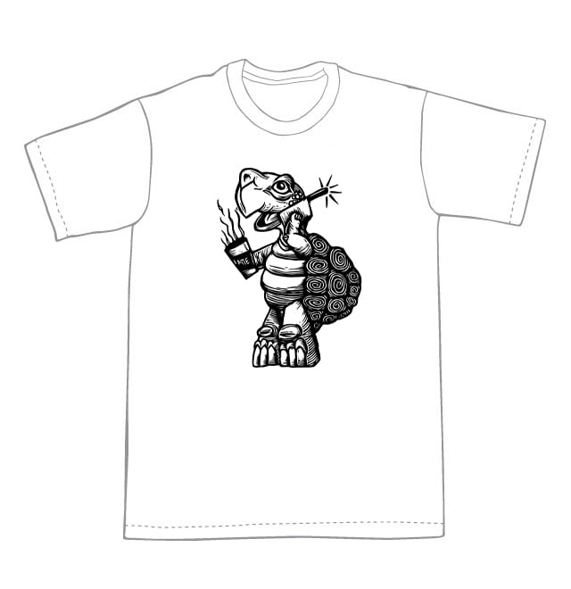 Turtle Talk-a-Latte T-shirt (A2) **FREE SHIPPING**