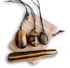 Tigers eye yoni egg set and wand