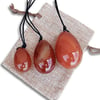 Carnelian yoni egg set