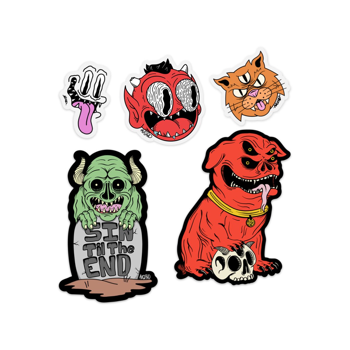 Mini Fiend Sticker Pack Average Fiend