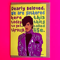 Image 1 of ‘The Purple One’ Greetings Card