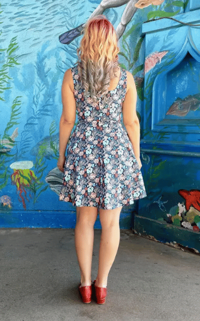 Image of Coral Skater Dress