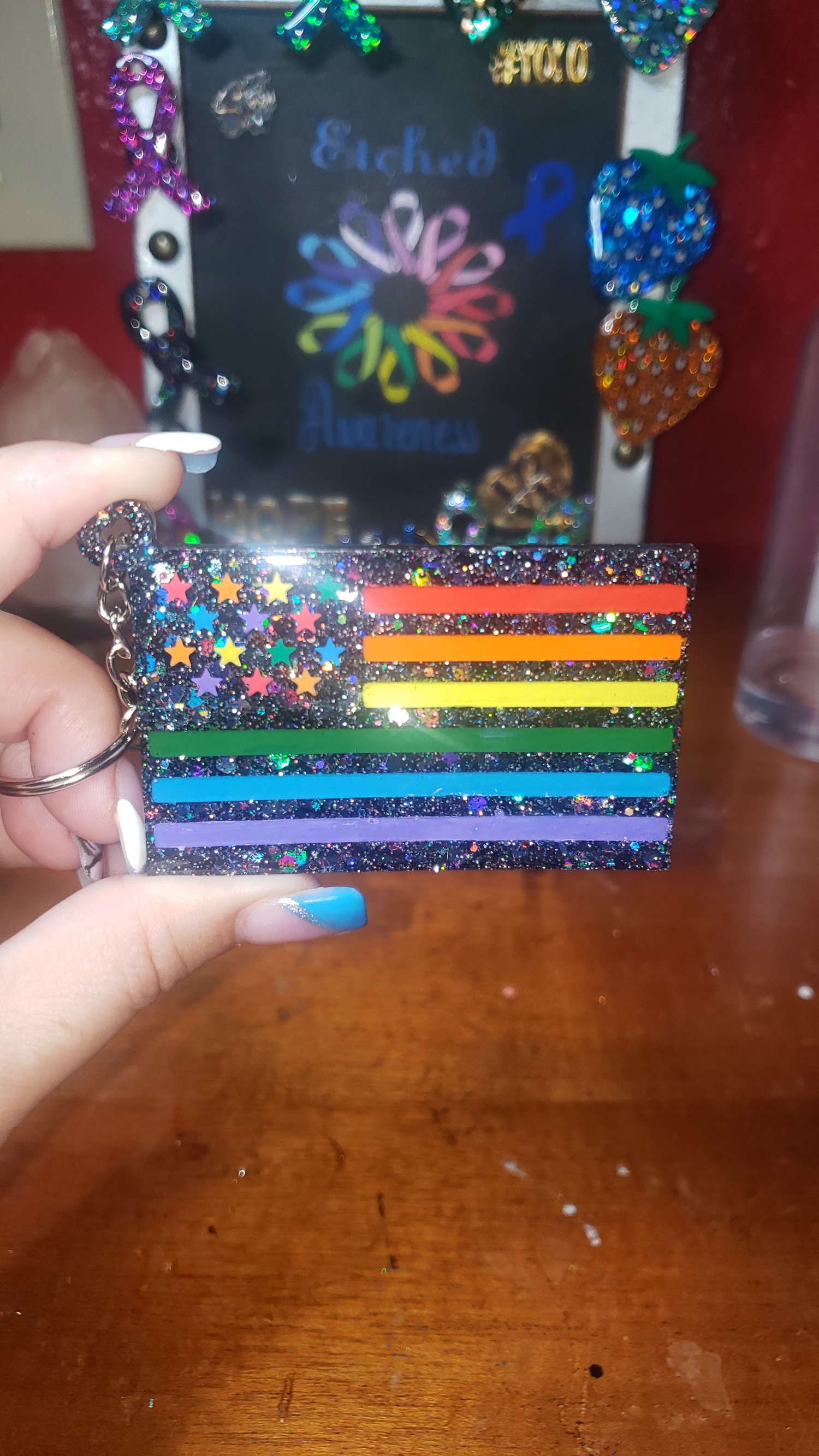 Image of Pride Flag Keychain 