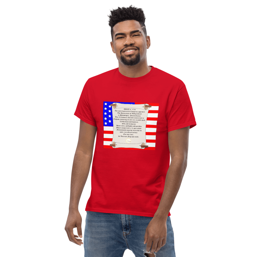 Image of Fourth of July Men's classic tee