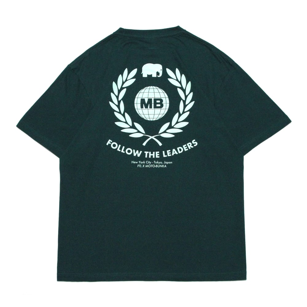 Image of FTL X MOTO-BUNKA- Leaders Crest T-Shirt (Green)