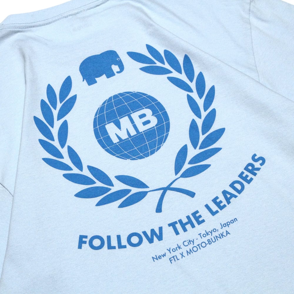 Image of FTL X MOTO-BUNKA- Leaders Crest T-Shirt (Blue)