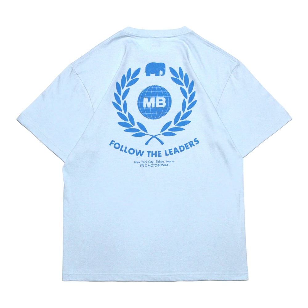 Image of FTL X MOTO-BUNKA- Leaders Crest T-Shirt (Blue)