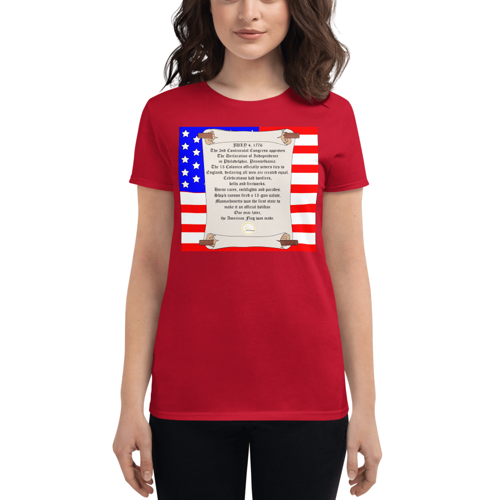 Image of Fourth of July Women's short sleeve t-shirt