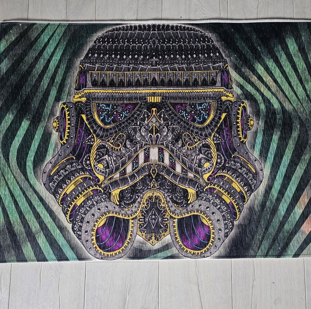 Ornate stormtrooper area rug