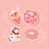 Strawberry Theme Stickers