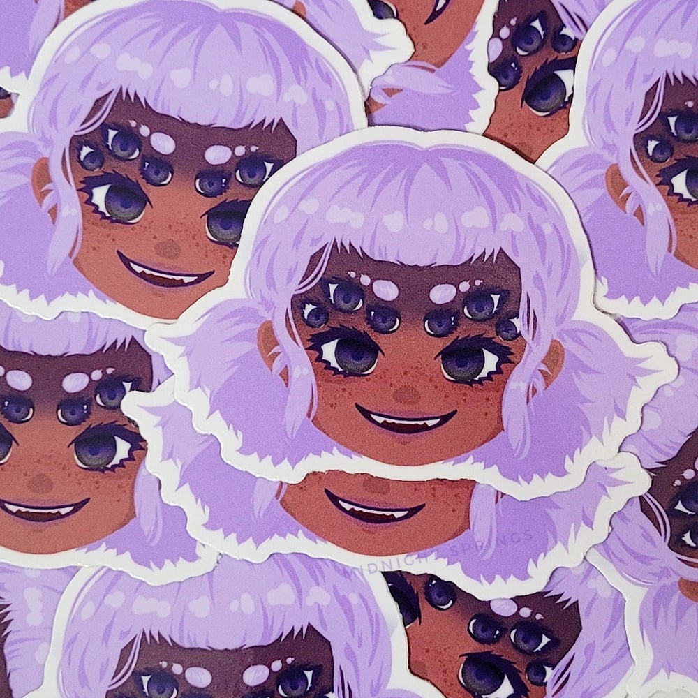 Image of Monster Girl Series 1 Large size Vinyl Stickers