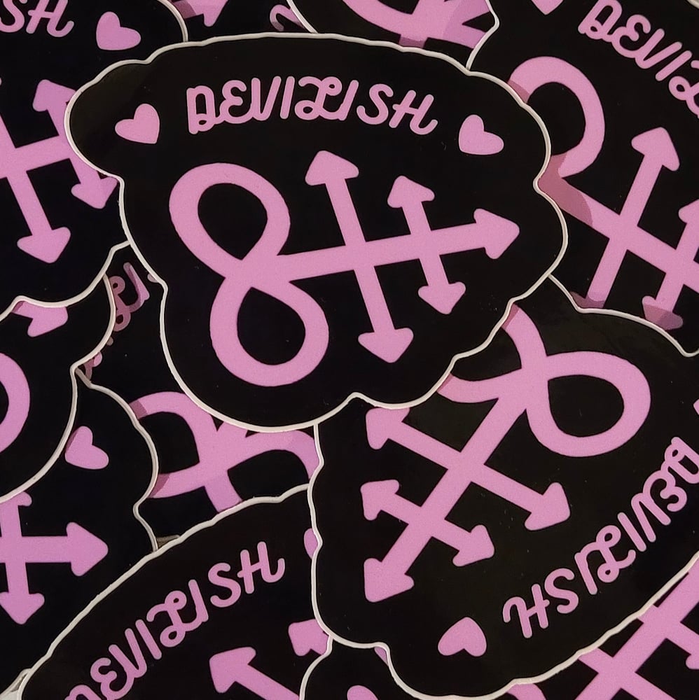 Image of DEVILISH Large Vinyl Stickers