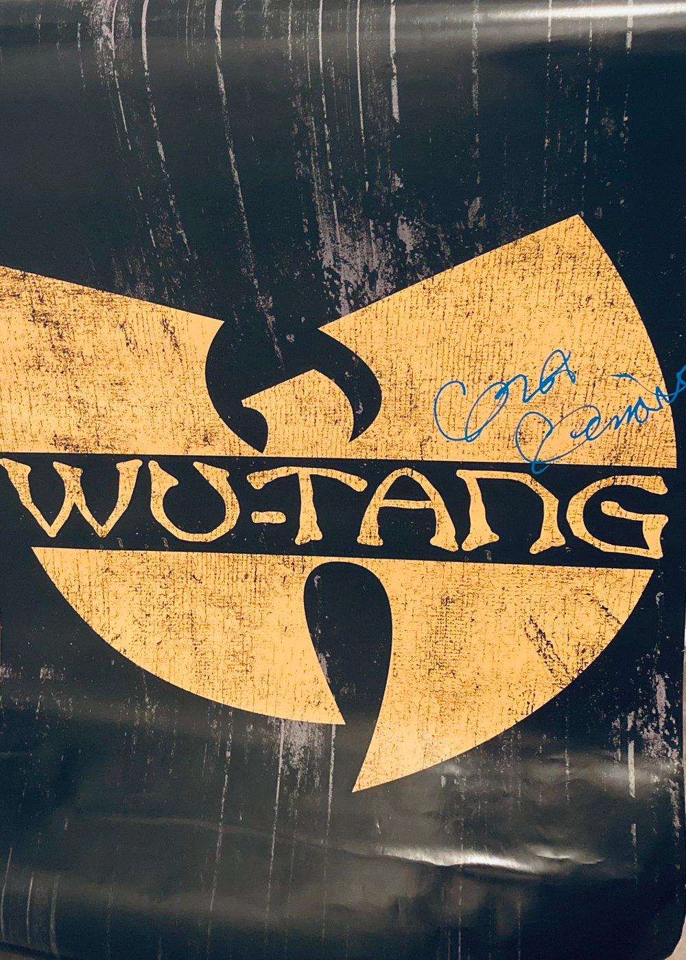 GZA The Genius Autographed 24x36 Wu Tang Clan Poster - “Genius” Inscription - Proof - Hip Hop
