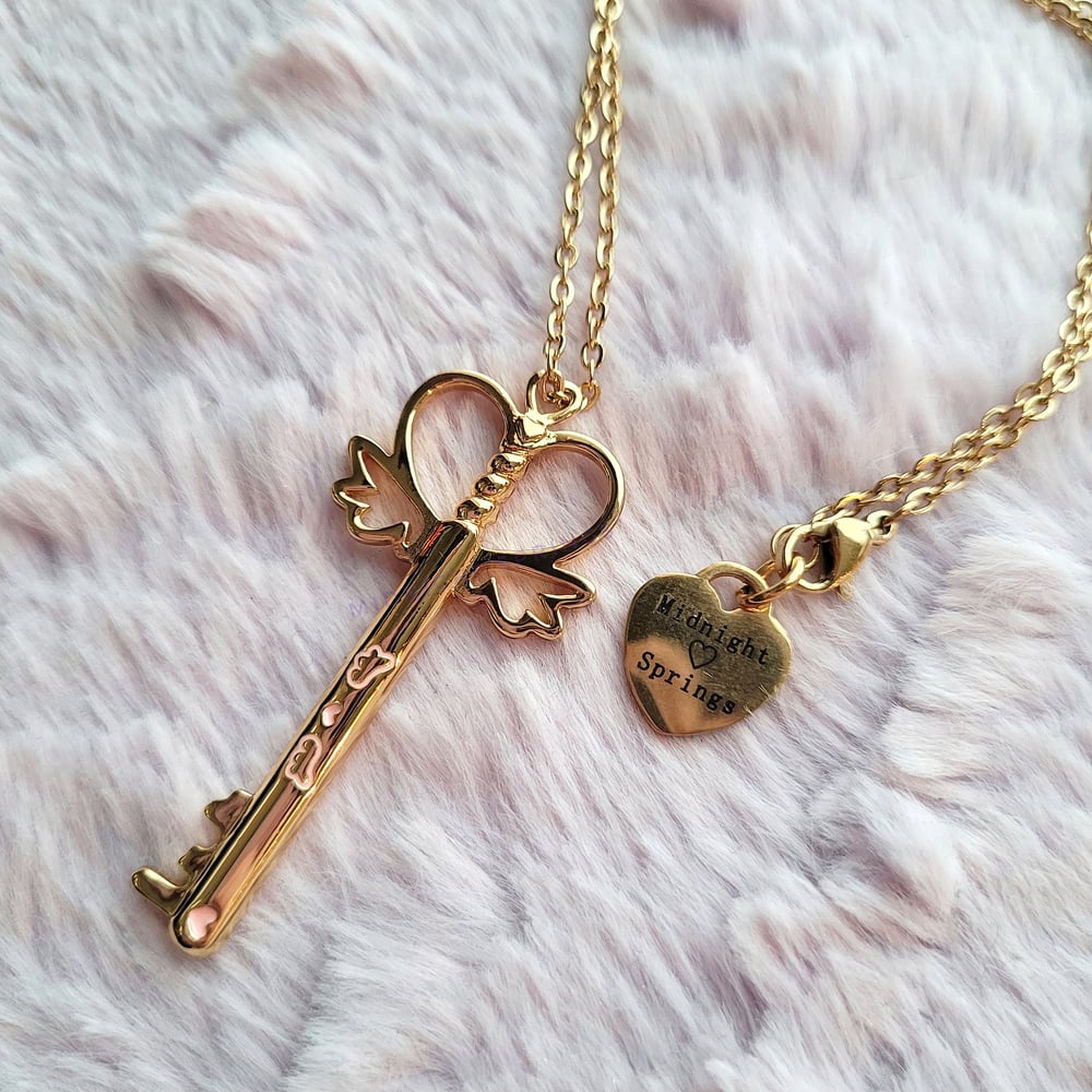 Image of Magical Key Necklace - 18k Gold Plated