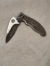 Half Serrated Folding Knife with Pocket Clip