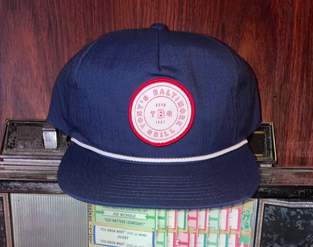 Image of Navy Blue Logo Patch Hat 