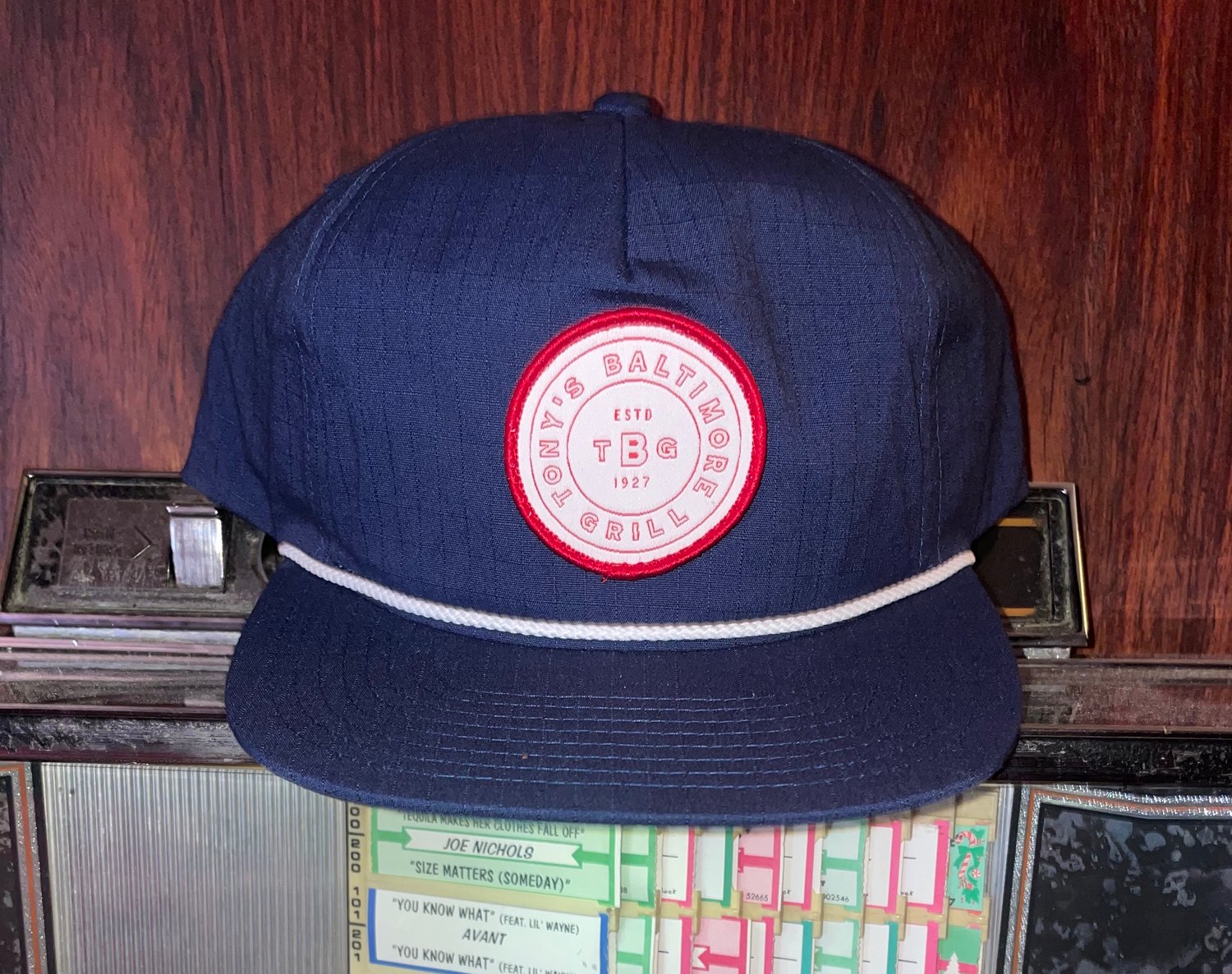 Image of Navy Blue Logo Patch Hat 