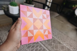 Image of Barn Quilt in Sunset Shimmer