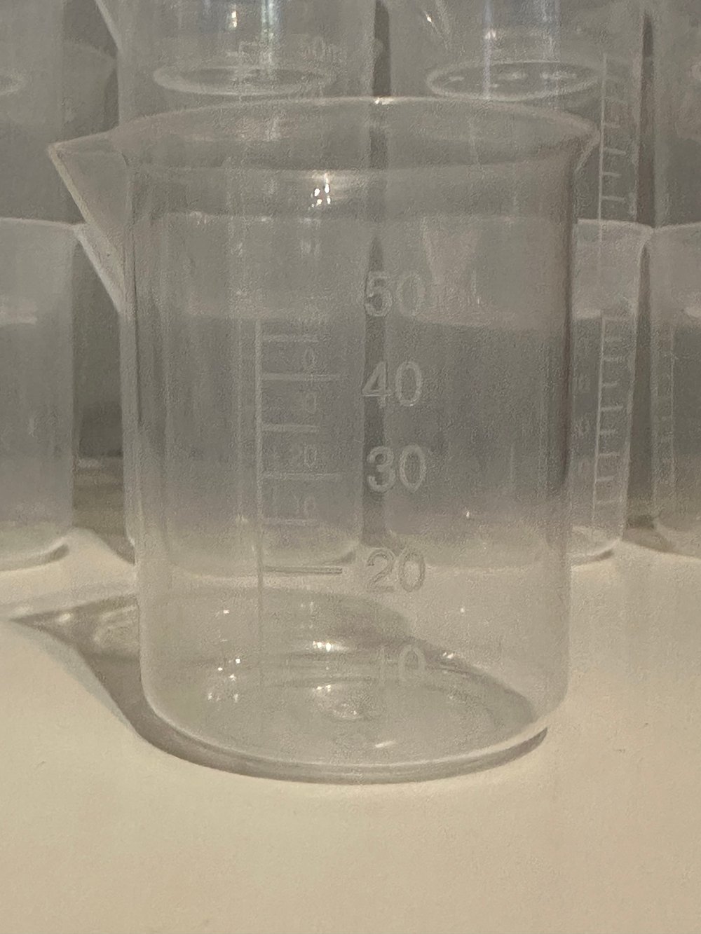 50 ml plastic measuring beaker 