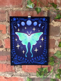 Image 2 of Luna Moth print 8.5x11" or 4x6"