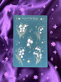 Image 1 of lily of the valley sticker sheet