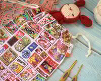 Image 1 of Petit Sac à Projets non doublé /Pochon Sucreries Japonaises