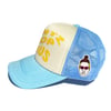 Hüntz Chop is Sus Blue Yellow Trucker Hat