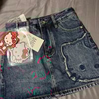 Image 1 of Hello Kitty Jean Skirt