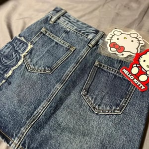 Image of Hello Kitty Jean Skirt