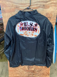 Image 3 of 77 US BOMBS leather patches windbreaker 
