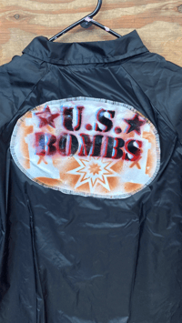 Image 2 of 77 US BOMBS leather patches windbreaker 