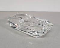 Image 1 of Low Faceted Thick Glass Ashtray