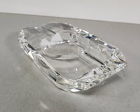 Image 2 of Low Faceted Thick Glass Ashtray