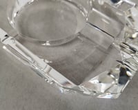 Image 4 of Low Faceted Thick Glass Ashtray