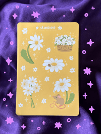 daisies sticker sheet