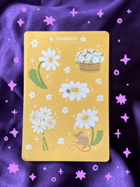 daisies sticker sheet