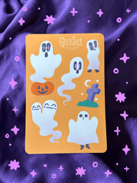 ghosties sticker sheet