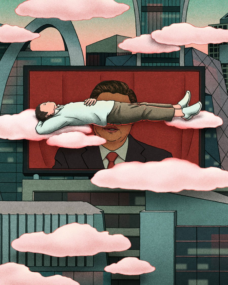 Image of Lying Flat print