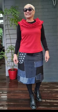 Image 1 of KylieJane Denim patch skirt