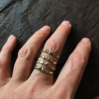 Image 2 of Cast-in-place Pink Sapphire ring