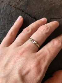 Image 4 of Cast-in-place Pink Sapphire ring