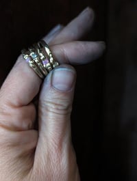 Image 3 of Cast-in-place Pink Sapphire ring