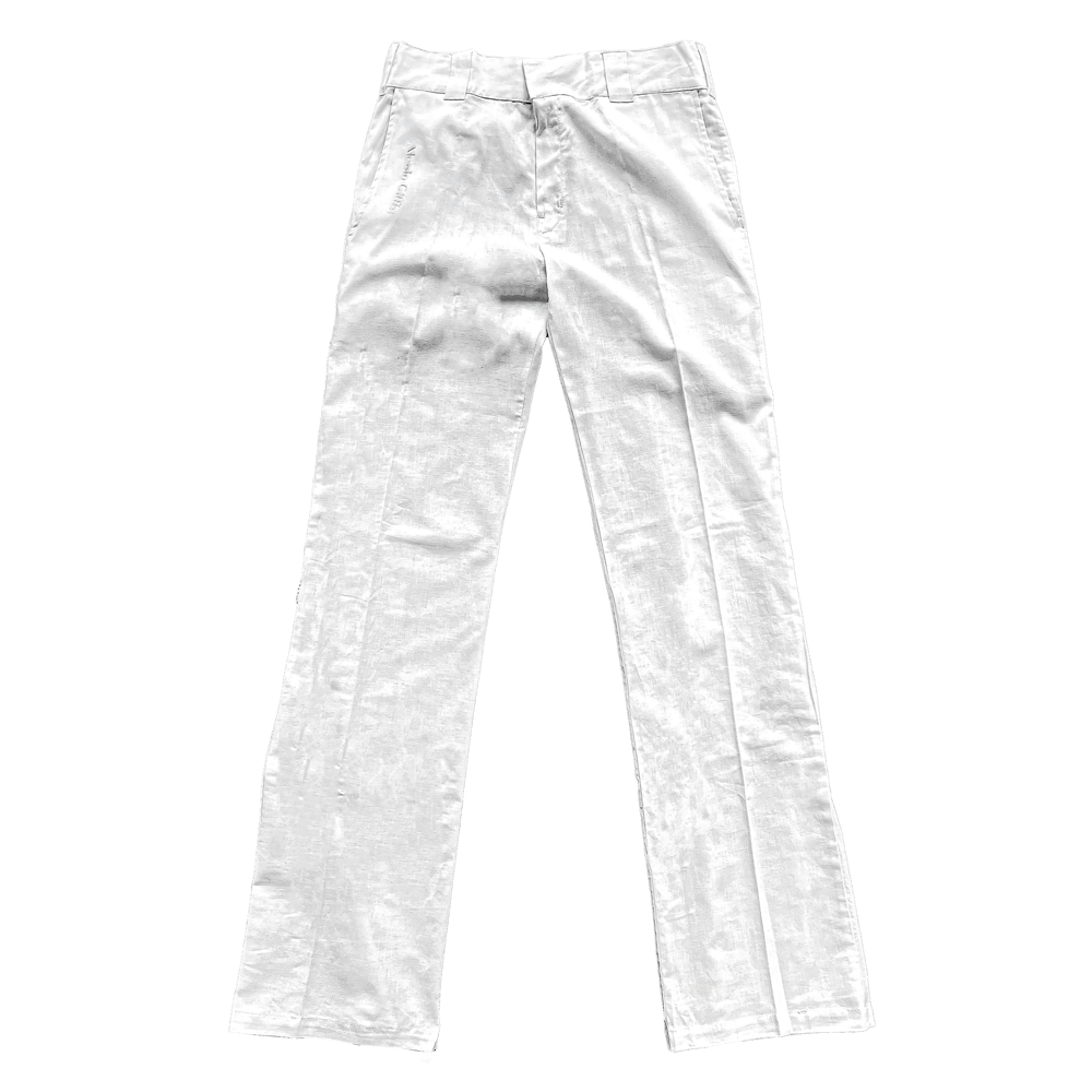 Image of White linen pants