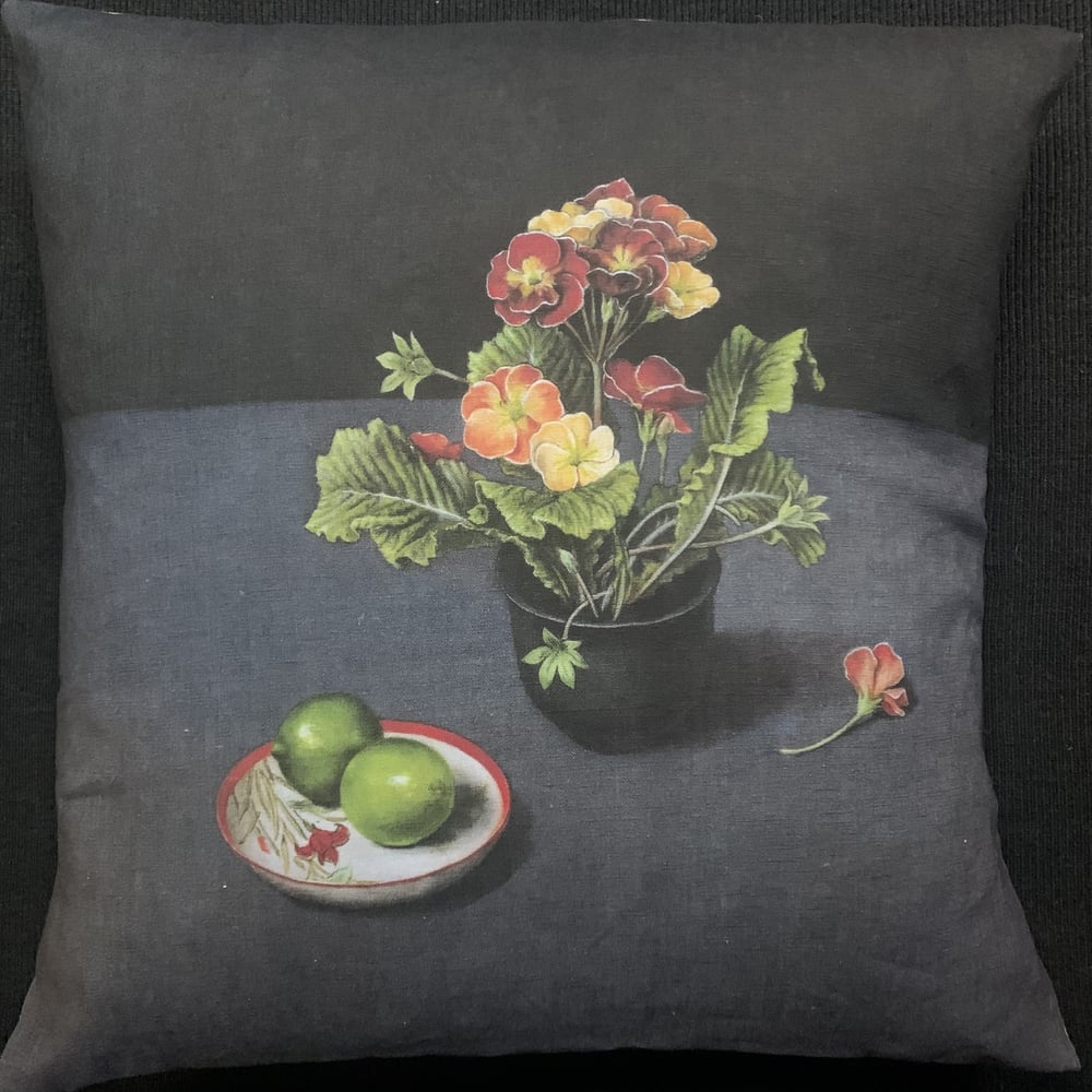 Image of Linen Polyanthus Cushion