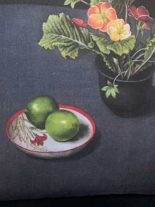 Image of Linen Polyanthus Cushion